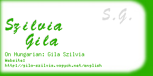 szilvia gila business card